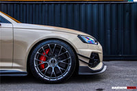 Audi RS4 B9.5 BKSS Style Carbon Fiber Front Bumper Canards 2020-2022 DarwinPro