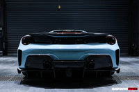 DarwinPRO 2015-2020 Ferrari 488 GTB Pista Style Rear Bumper & Wing