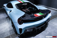 DarwinPRO 2015-2020 Ferrari 488 GTB Pista Style Rear Bumper & Wing