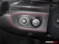 Darwinpro 2010–2015 Ferrari 458 Coupe/Spyder/Speciale Lichtschalterabdeckung aus trockenem Karbon