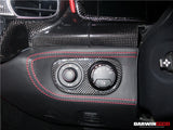 Darwinpro 2010–2015 Ferrari 458 Coupe/Spyder/Speciale Lichtschalterabdeckung aus trockenem Karbon