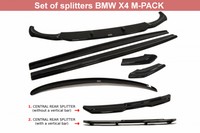 SET OF SPLITTERS BMW X4 M-PACK