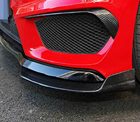 Mercedes Benz CLA Carbon Fiber Front Bumper Splitter Cupwing Winglets Vent Flaps