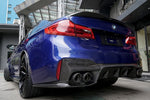 BMW M5 F90 M5 D-Style Carbon Fiber Diffuser Lip Splitter
