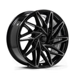 1AV ZX10T 8x18ET50 5x160 GLOSS BLACK POLISHED & TINTED