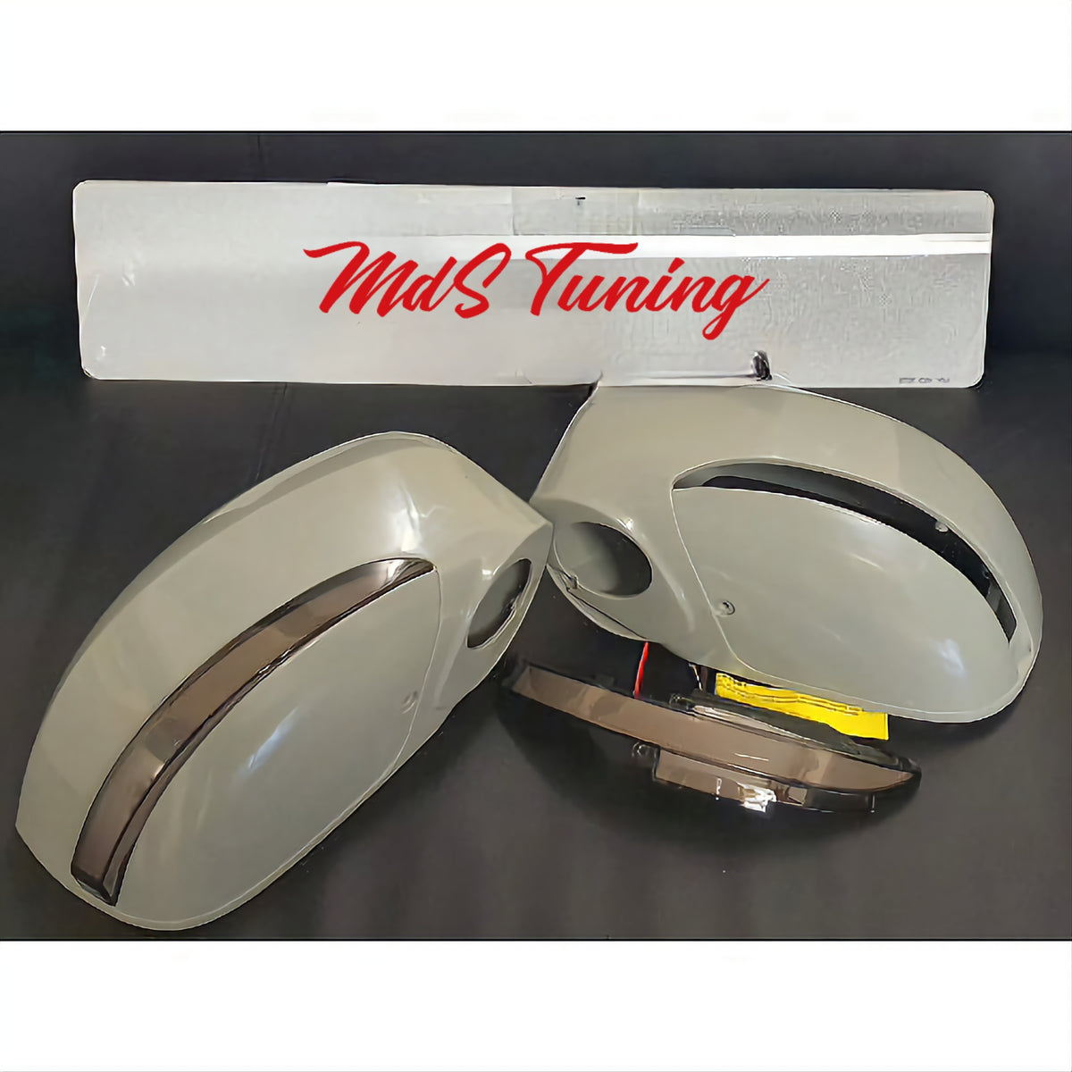 Nissan R35 GTR KR Side Mirrors with Sequential LED Repeaters / Indicat ...
