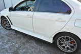 SIDE SKIRTS DIFFUSERS Mitsubishi Lancer Evo X Maxton Design