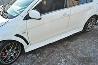 SIDE SKIRTS DIFFUSERS Mitsubishi Lancer Evo X Maxton Design