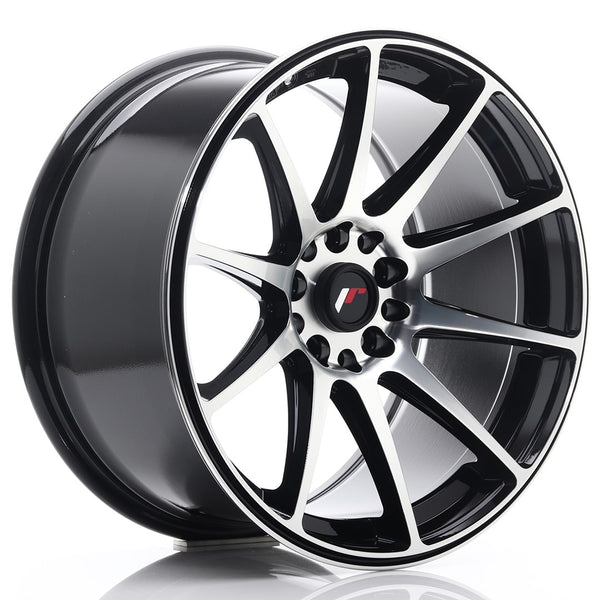 JR Wheels JR11 18x9.5 ET22 5x114/120 Black Machined