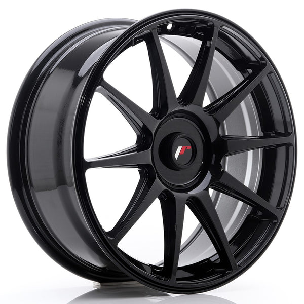 JR Wheels JR11 18x7.5 ET35-40 Blank Glossy Black