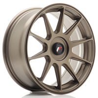 JR Wheels JR11 17x7.25 ET35-40 Blank Matt Bronze