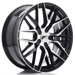 JR Wheels JR28 18x7.5 ET20-40 BLANK Gloss Black Machined Face