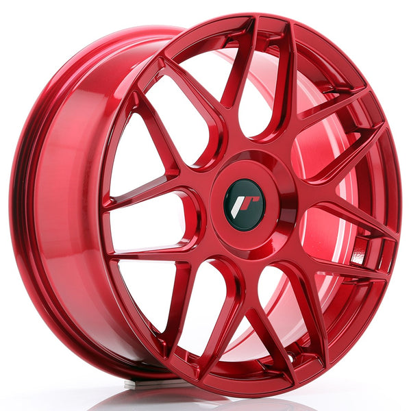 JR Wheels JR18 18x7.5 ET25-40 Blank Platinum Red