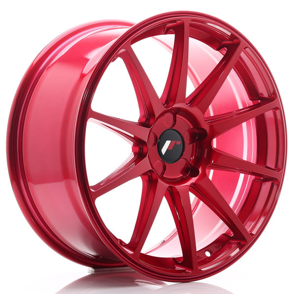 JR Wheels JR11 19x8.5 ET25-40 5H Blank Platinum Red