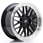 JR Wheels JR23 19x8.5 ET20-50 5H BLANK Gloss Black w/Machined Lip