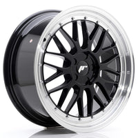 JR Wheels JR23 19x8.5 ET20-50 5H BLANK Gloss Black w/Machined Lip