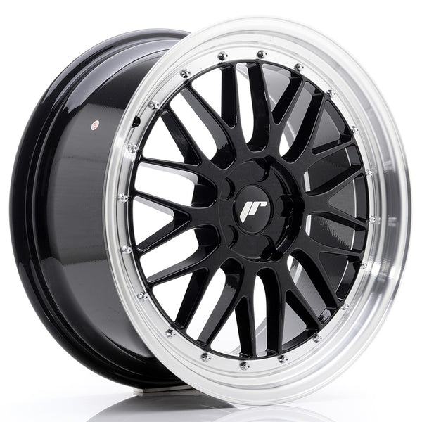 JR Wheels JR23 19x8.5 ET20-50 5H BLANK Gloss Black w/Machined Lip