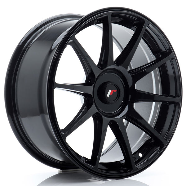 JR Wheels JR11 18x8.5 ET20-40 Blank Glossy Black