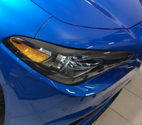 Alfa Romeo Giulia Real Dry Carbon Fiber Headlight Eyebrows Lamp Eyelids