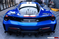 DarwinPRO 2015-2020 Ferrari 488 GTB Pista Style Rear Bumper & Wing
