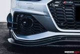 Audi RS4 B9.5 BKSS Style Carbon Fiber Front Bumper Canards 2020-2022 DarwinPro