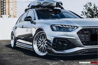 Audi RS4 B9.5 BKSS Style Carbon Fiber Front Bumper Canards 2020-2022 DarwinPro