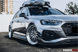 Audi RS4 B9.5 BKSS Style Carbon Fiber Front Bumper Canards 2020-2022 DarwinPro