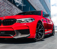 BMW M5 F90 Carbon Fiber Front Bumper Splitter Cupwing Winglets Vent Flaps