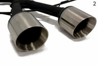 SPORTS EXHAUST TIPS VOLKSWAGEN GOLF VI R32 LOOK