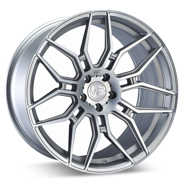 WHEELFORCE WHEELS
MODEL:	CF.2 FF 
SIZE: 	20x8.5 5x112 ET28 FC 
FINISH: 	FROZEN CRYSTAL SILVER
