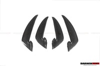 Audi RS4 B9.5 BKSS Style Carbon Fiber Front Bumper Canards 2020-2022 DarwinPro
