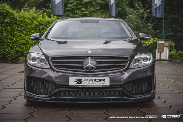 PD Blackedition V4 Front Bumper for Mercedes CL W216 Pre-Facelift Prior Design
