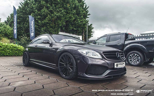 PD Black Edition V4 Front Spoiler Lip for Mercedes CL W216 Pre-Facelift Prior Design