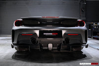 DarwinPRO 2015-2020 Ferrari 488 GTB Pista Style Rear Bumper & Wing