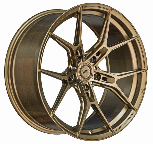 WHEELFORCE WHEELS
MODEL: RACE.ONE
SIZE: 19x10.5 ET39 5x120
FINISH: SATIN BRONZE