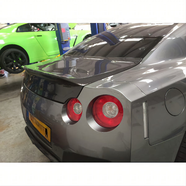 Nissan R35 GTR KR Ducktail Half Carbon Bootlid / Trunk GLOSS FINISH