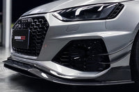 Audi RS4 B9.5 BKSS Style Carbon Fiber Front Bumper Canards 2020-2022 DarwinPro