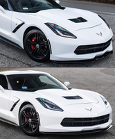 Chin Spoiler/Splitter STAGE2 OE - Matte Black Corvette C7