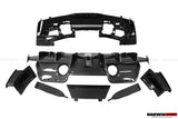 DarwinPRO 2015-2020 Ferrari 488 GTB Pista Style Rear Bumper & Wing