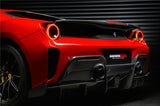 DarwinPRO 2015-2020 Ferrari 488 GTB Pista Style Rear Bumper & Wing