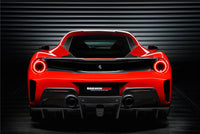 DarwinPRO 2015-2020 Ferrari 488 GTB Pista Style Rear Bumper & Wing