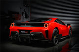 DarwinPRO 2015-2020 Ferrari 488 GTB Pista Style Rear Bumper & Wing