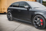 SIDE SKIRTS DIFFUSERS V.2 AUDI RS3 8V SPORTBACK FACELIFT