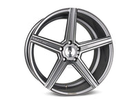 MbDESIGN KV1 11x23 ET 35 5x120 Grau glänzend lackiert Konturen poliert