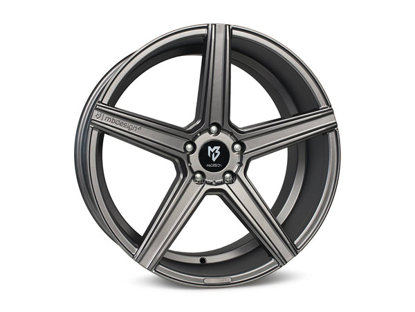 MbDESIGN KV1 8.5x19 ET 35 5x115 Grau matt lackiert