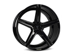 MbDESIGN KV1 11x22 ET 50 5x130 Schwarz glänzend lackiert