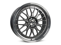 MbDESIGN LV1 8.5x19 ET 50 5x112 Grau glänzend lackiert Außenbett poliert