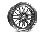 MbDESIGN LV1 7x17 ET 45 5x114.3 Grau glänzend lackiert Außenbett poliert