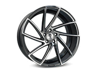 MbDESIGN KV2 8.5x20 ET 45 5x130 Grau glänzend lackiert Konturen poliert