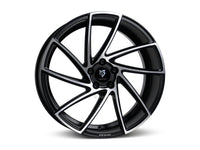 MbDESIGN KV2 8.5x20 ET 40 5x115 Schwarz seidenmatt lackiert Konturen poliert